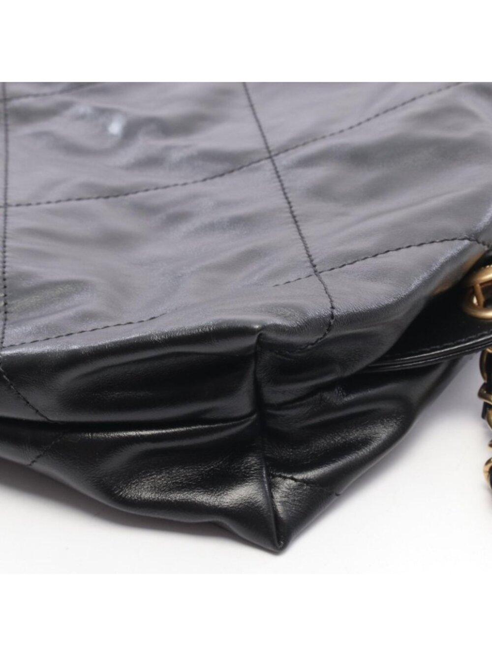 Chanel Backpack 22 Large Black Leather 22 Quilted Chain - Picture 6 of 6